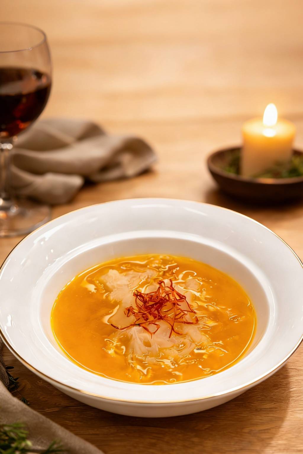 金湯仕立てのフカヒレ